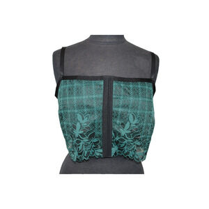 A2 New AERIE Lace Bralette Green Black Size XXL $40